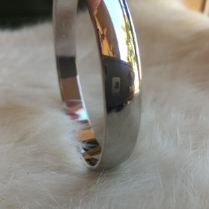 Monet silver bangle
